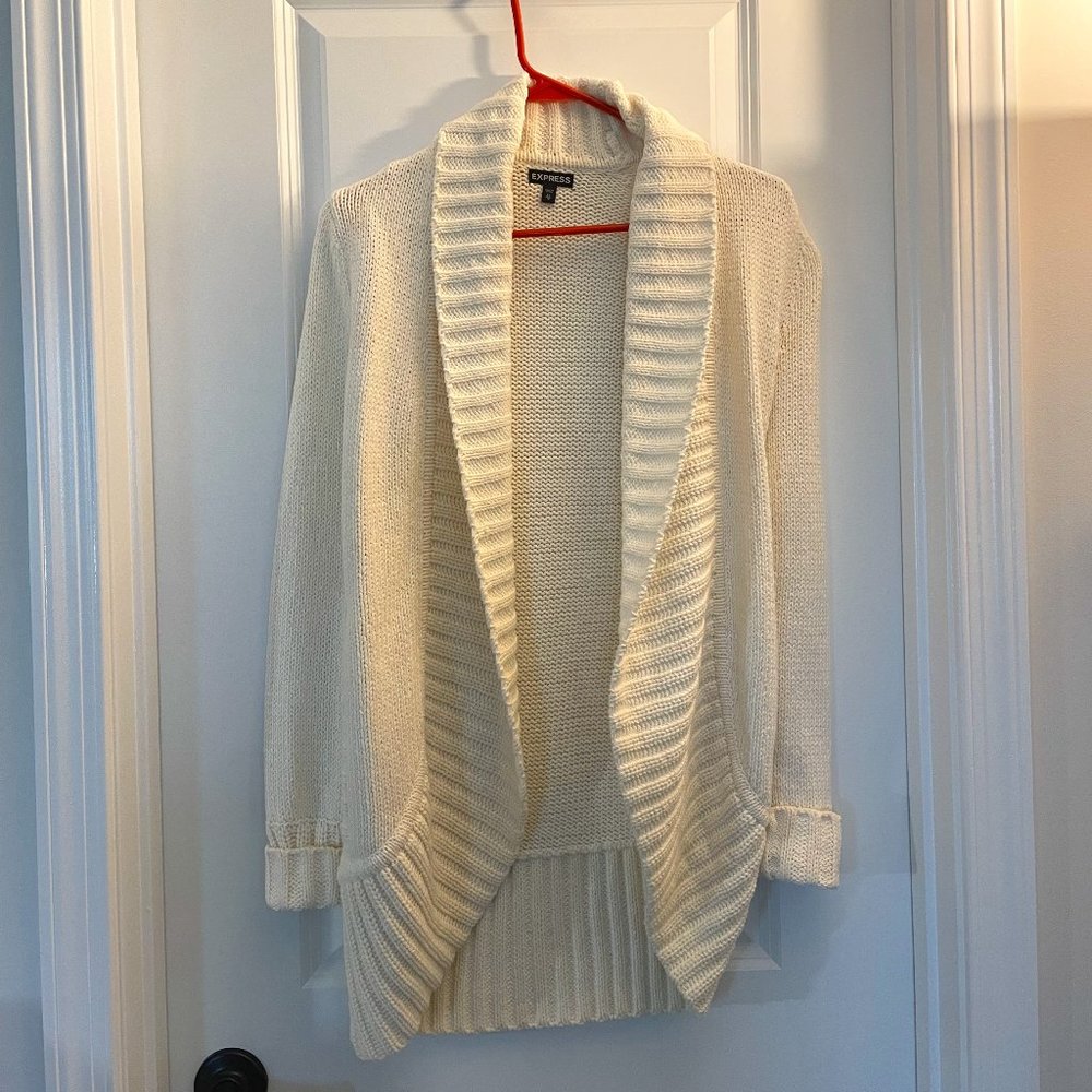 Express cream colored cardigan - XS